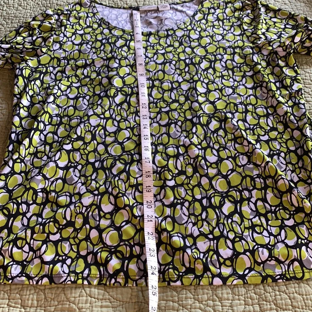 Kim Rogers Green Short Sleeve Top * 1X - Picture 8 of 10